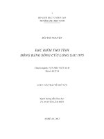 Đặc điểm thơ tình đồng bằng sông cửu long sau 1975