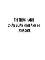 Thi thực hành chuẩn đoán hình ảnh về các bệnh có đáp án