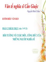 văn tế nghĩa sĩ cần giuộc