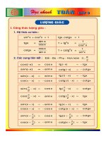 giúp học tốt phần lượng giác
