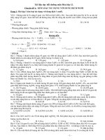 tài liệu bồi dưỡng hóa vô cơ 12