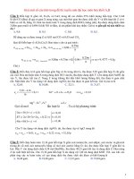 Giải một số câu khó trong đề thi tuyển sinh đại học môn hóa khối a