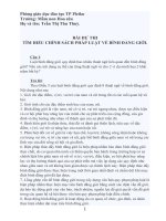 bài dự thi bình đẳng giới