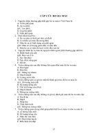 Trắc nghiệm về ho ra máu