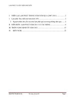 đề tài tiểu luận lạm phát và góc nhìn của sinh viên