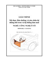hệ thống bôi trơn làm mát oto