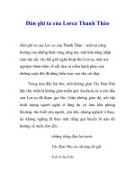Đàn ghi ta của lorca thanh thảo