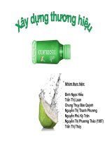 Tiểu luận quản trị thương hiệu Xây dựng thương hiệu COFRESH