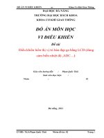 Đồ án vi điều khiển hiển thị vị trí bàn đạp ga bằng Led 7 đoạn