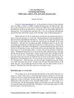 Đo lường ảnh hưởng: Odds ratio, relative risk, risk ratio, hazard ratio