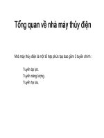 Tổng quan về nhà máy thủy điện