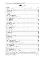 CÁC PHƯƠNG PHÁP XỬ LÍ NƯỚC THẢI