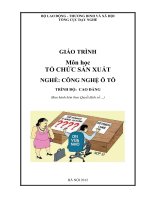 GIÁO TRÌNH TỔ CHỨC SẢN XUẤT