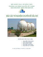 Báo cáo thí nghiệm chuyên đề dầu khí