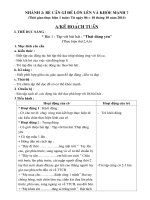 giáo án lớp lá chủ đề bản thân nhánh 2, nhánh 3