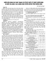 bước đầu đánh giá thực trạng cơ sở vật chất kỹ thuật, chẩn đoán và điều trị cúm a tại 6 bệnh viện tuyến huyện tỉnh quảng ninh