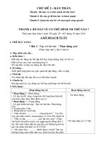 giáo án lớp lá chủ đề bản thân