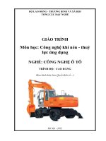 GIÁO TRÌNH THỦY LỰC KHÍ NÉN