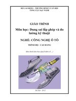 GIÁO TRÌNH DUNG SAI ĐO LƯỜNG
