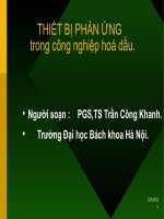 Thiết bị phản ứng trong công nghiệp hóa dầu