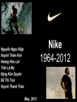 Tiểu luận quản trị thương hiệu Phát triển thương hiệu con của Nike