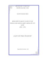 Đóng góp của quân và dân củ chi trong cuộc kháng chiến chống mỹ cứu nước (1954   1975)