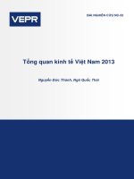 Bài nghiên cứu tổng quan kinh tế Việt Nam 2013