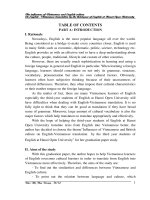 influences of vietnamese and british culture on english-vietnamese translation  by the third year students of english at hanoi open university