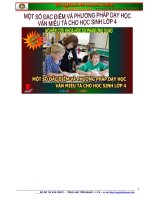 Cách dạy học sinh lớp 4  5 Kĩ năng dựng đoạn kết bài trong văn miêu tả