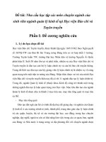 nhu cầu học tập các môn chuyên ngành của sinh viên ngành quản lý kinh tế tại học viện báo chí và tuyên truyền