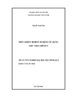 ĐIỀU KHIỂN ROBOT DI ĐỘNG SỬ DỤNG THƯ VIỆN OPENCV