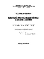điều khiển lưu lượng trong chuyển mạch nhãn đa giao thức mpls