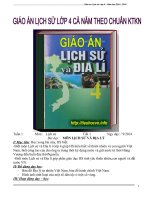 Giáo án Khoa học  Lớp 4 Năm học 2014  2015 soạn theo Chuẩn KTKN