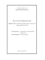 đồ án tốt nghiệp hướng tới một hệ thống quản lý học tập theo mô hình tín chỉ