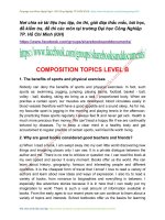 Composition topics   level b  iuh
