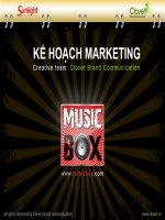 Kế hoạch internet maketing cơ bản