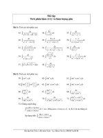 tích phân vô tỷ và lượng giác