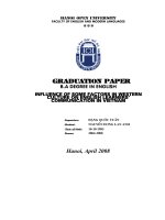 influence of some factors in western culture on english learners’ communication in vietnam