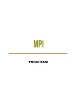 13 DS MPI xử lý song song và phân tán ch13