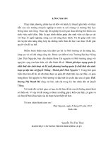 Đánh giá thực trạng quản lý chất thải rắn sinh hoạt và đề xuất phương hướng quản lý chất thải rắn sinh hoạt tại địa bàn xã quyết thắng –thành phố thái nguyên