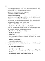 câu hỏi và đáp án hóa dầu