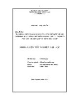 Đánh giá hiện trạng quản lý và ứng dụng xử lý rác thải sinh hoạt bằng chế phẩm vi sinh vật tại thị trấn phố mới   huyện quế võ   tỉnh bắc ninh”