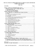 khảo sát tình hình thực tế của trường cao đẳng công nghiệp phúc yên