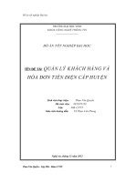 đồ án kỹ sư công nghệ thông tin quản lý khách hàng và hóa đơn tiền điện cấp huyện