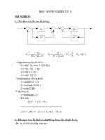 bao cao chi tiết bai 1 Môn thí nghiệm điều khiển tự động-ĐH Tôn Đức Thắng