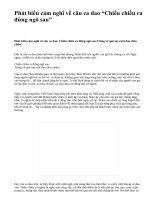 Phát biểu cảm nghĩ về câu ca dao “Chiều chiều ra đứng ngõ sau” - văn mẫu