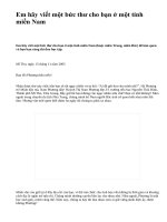 Em hãy viết một bức thư cho bạn ở một tỉnh miền Nam - văn mẫu