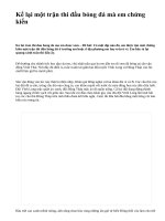 Kể lại một trận thi đấu bóng đá mà em chứng kiến - văn mẫu