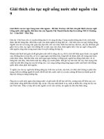 Giải thích câu tục ngữ uống nước nhớ nguồn văn 9 - văn mẫu