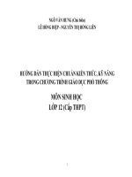 Chuẩn kiến thức kĩ năng sinh học 12